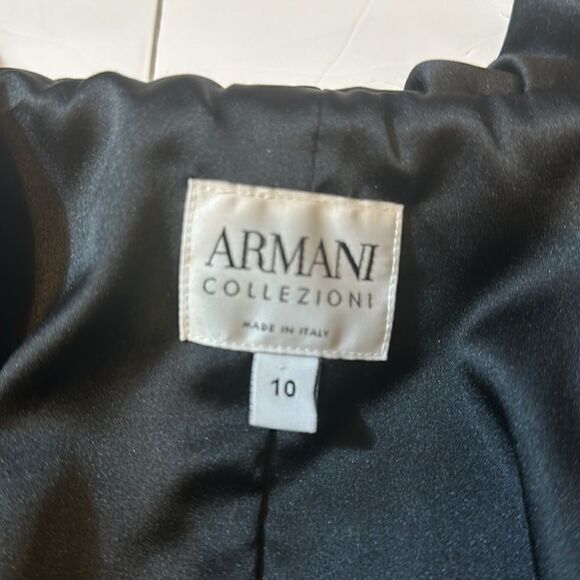 Armani collezioni women’s button front velvet blazer size 10 - Picture 8 of 11